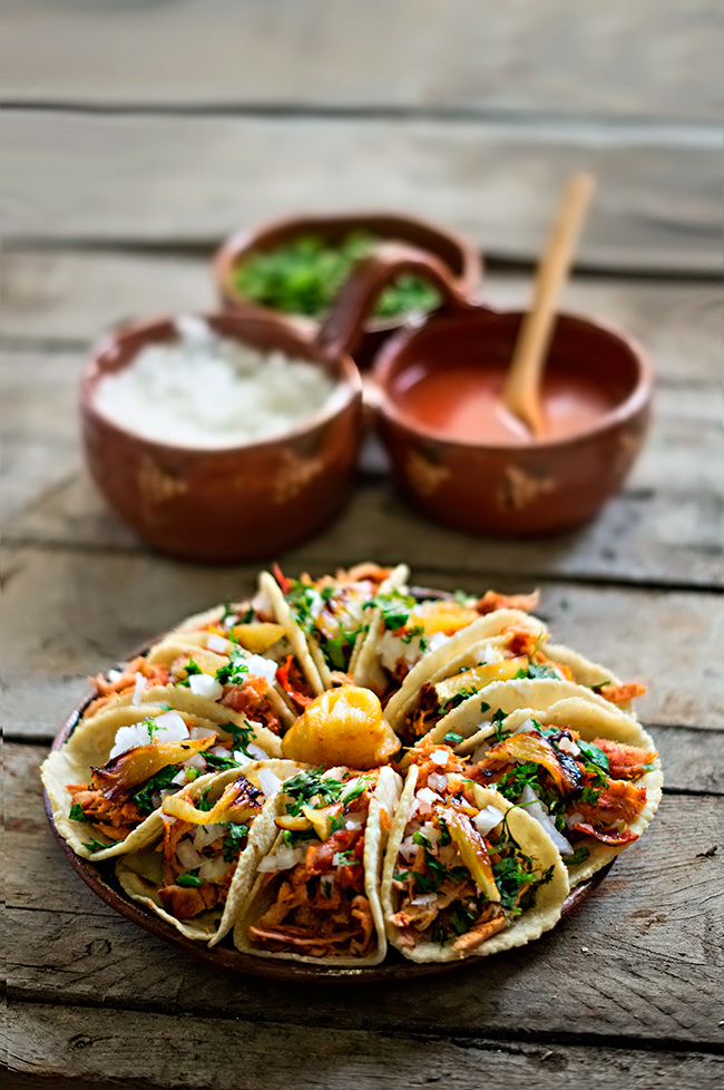 acompañantes para los tacos mexicanos