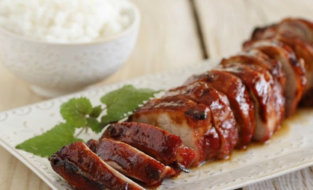 lomo de cerdo al estilo chino